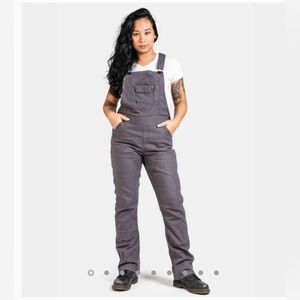 Dovetail Freshly Overalls Grey Canvas Size 10/32
